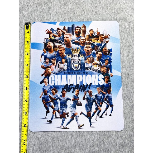 New Custom Made Manchester City Champions Mouse Pad - Picture 2 of 3
